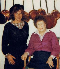 Susanne Wilder and Chef Julia Child